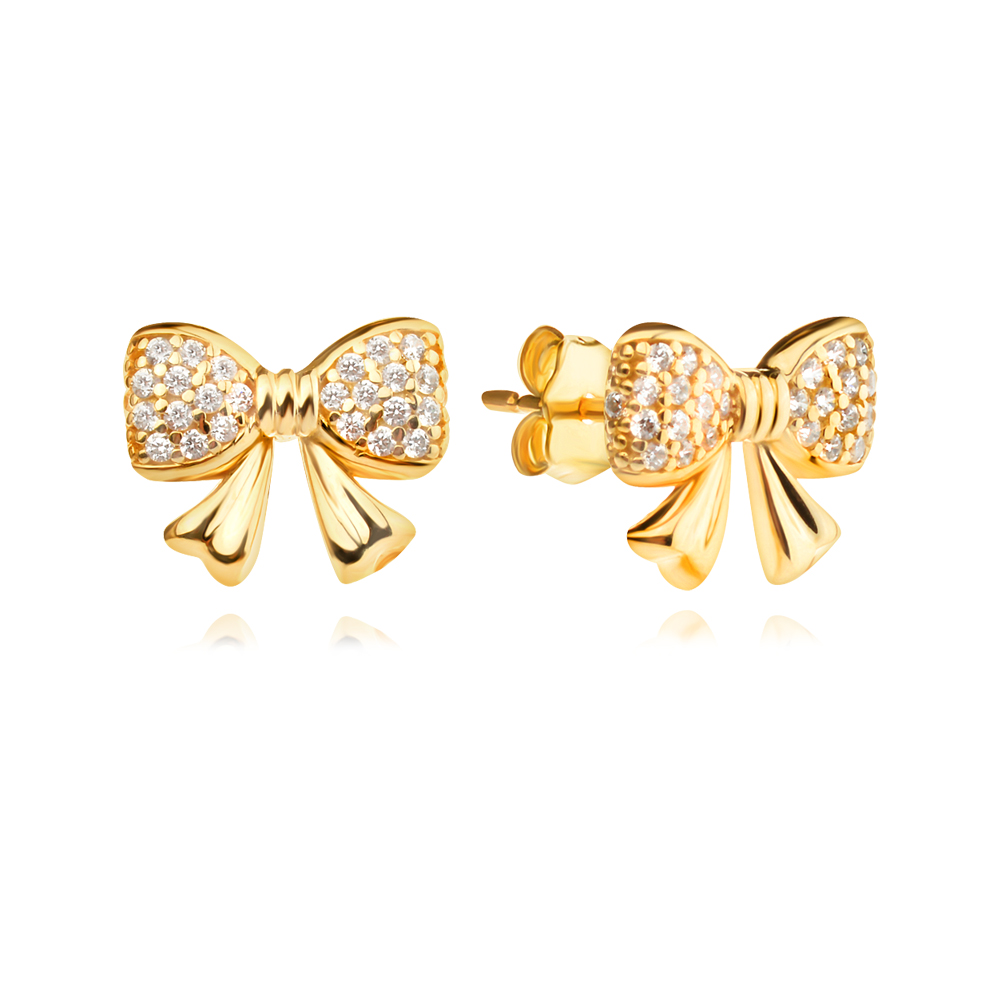 Златни обеци Sweet Ribbon