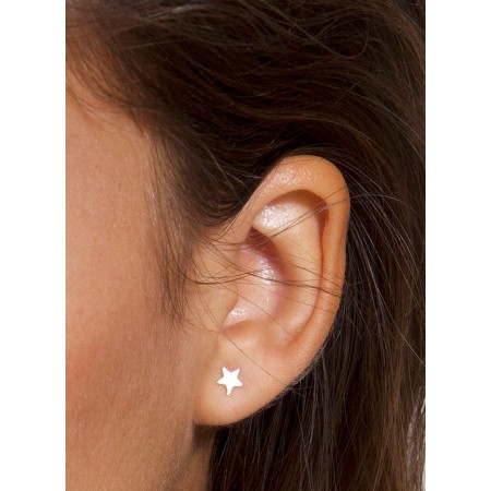 Златни обеци Звезда 