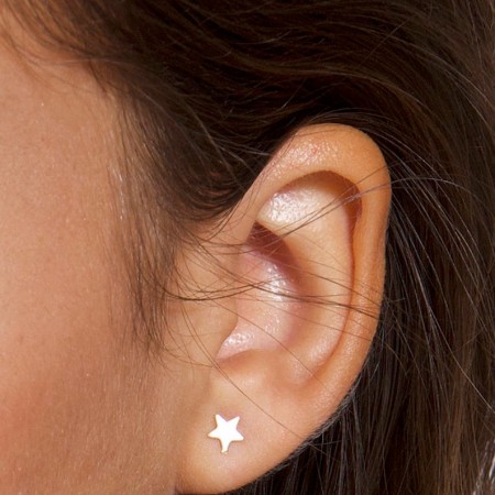 Златни обеци Звезда 