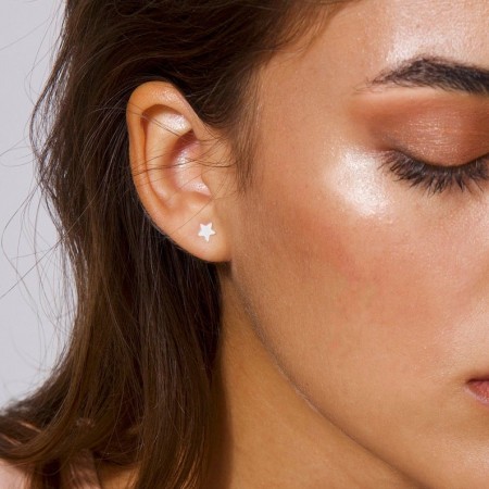 Златни обеци Звезда 