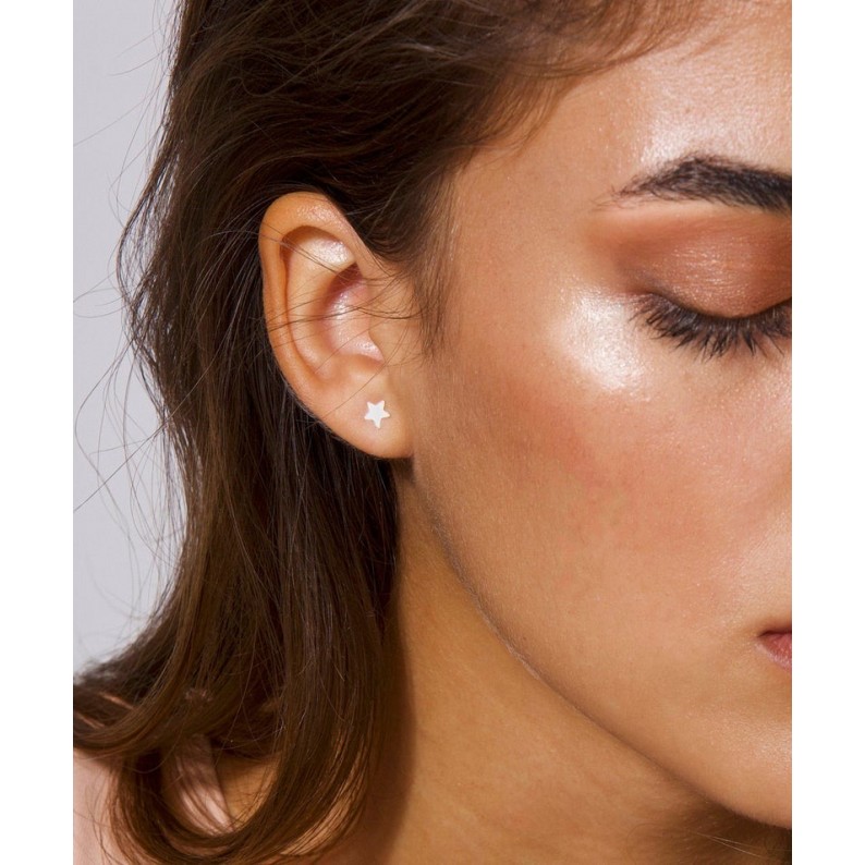 Златни обеци Звезда 