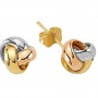 Златни обеци Gold Knot Trio
