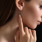 Златни обеци Блясък