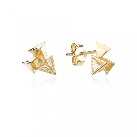 Златни обеци Peak