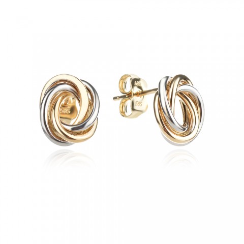 Златни обеци Crossline