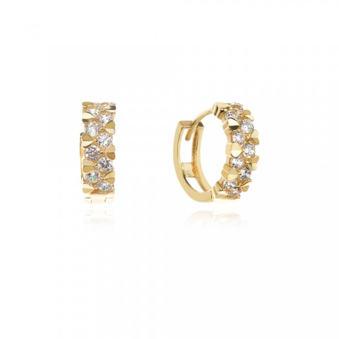 Златни обеци Amora Heart