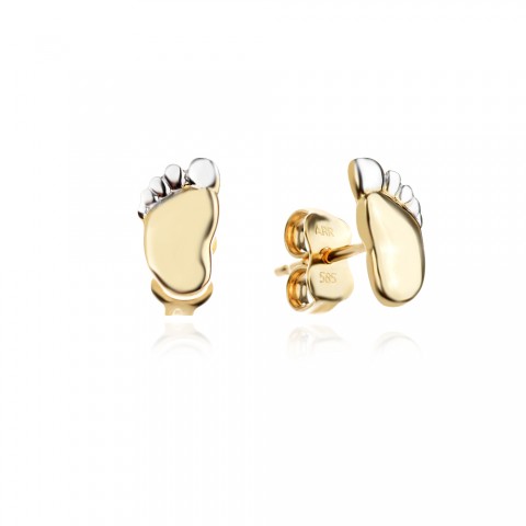 Златни обеци Baby Treads