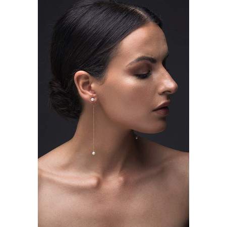 Златни обеци Мy sweet pearl