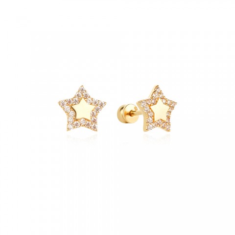 Златни обеци  Comet