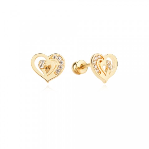 Златни обеци Union