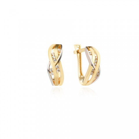 Златни обеци Mystic