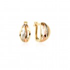 Златни обеци Trio Luxe