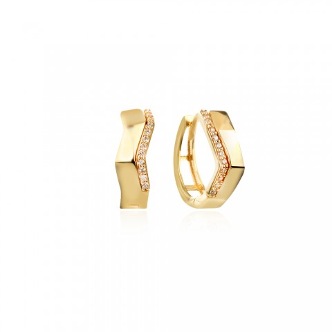 Златни обеци Regina