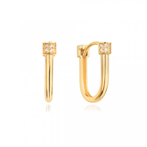 Златни обеци Akira