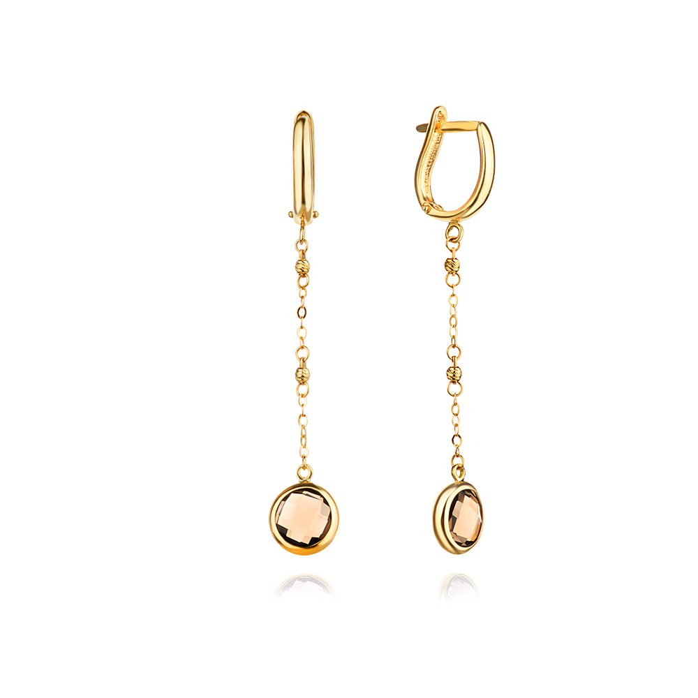 Златни обеци Alison