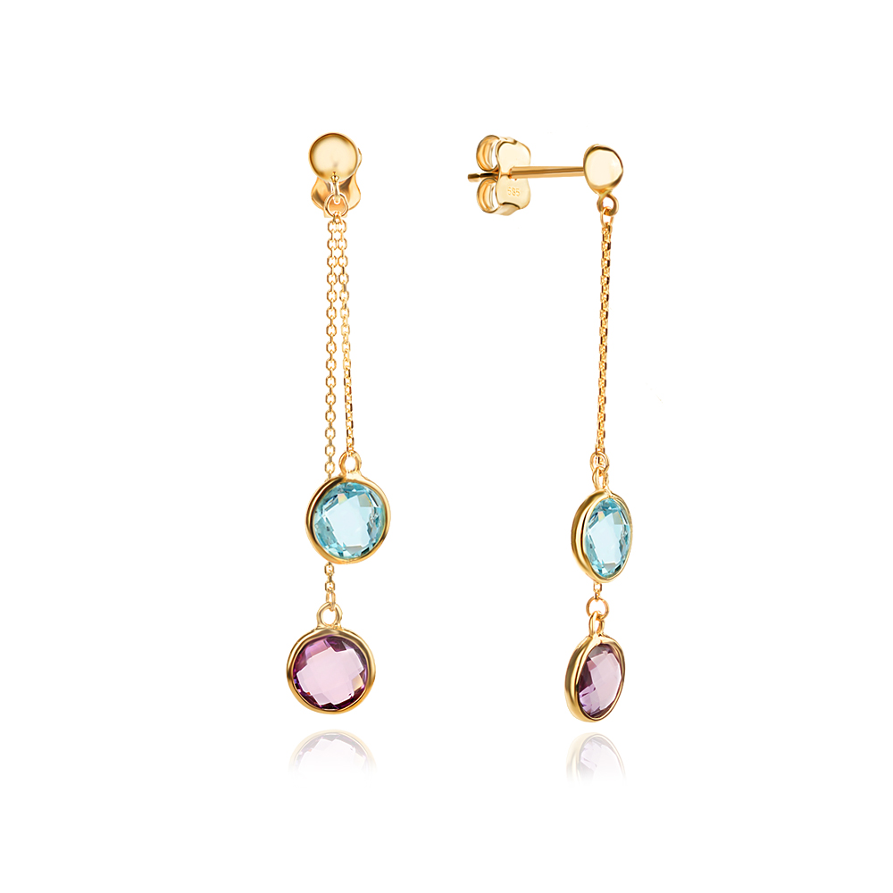 Златни обеци Sania