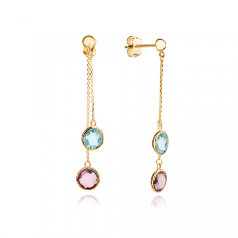 Златни обеци Saira