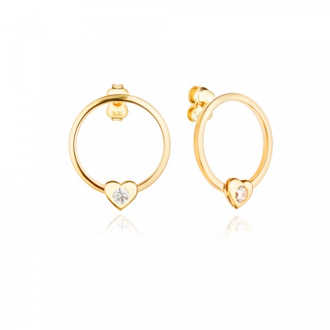Златни обеци Hearta