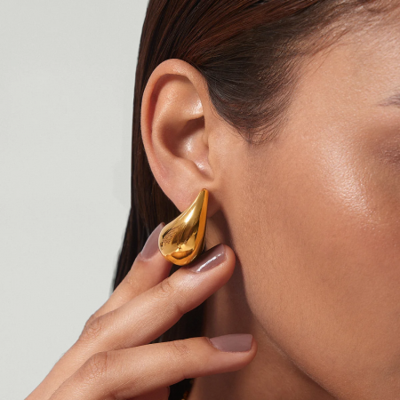 Златни обеци Bottega