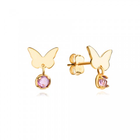 Златни обеци Floria