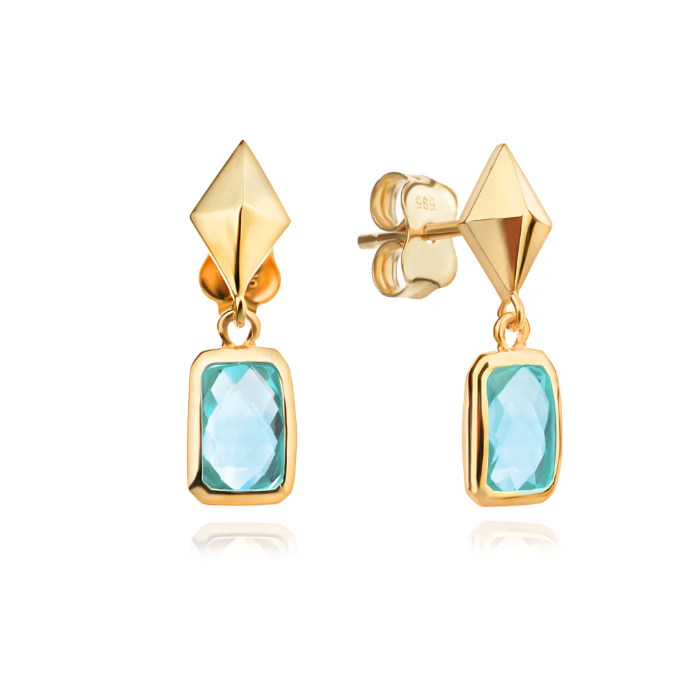 Златни обеци Azure Line - ОБЕЦИ (Златни и сребърни бижута)