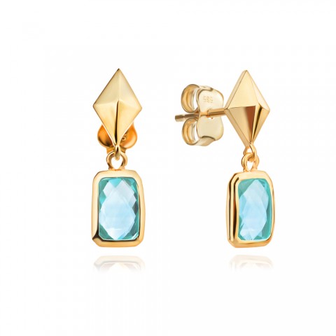 Златни обеци Azure Line