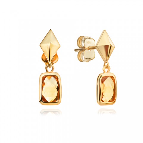 Златни обеци Azure Line