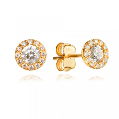 Златни обеци Glow