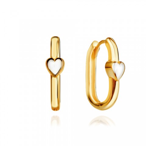 Златни обеци Amor