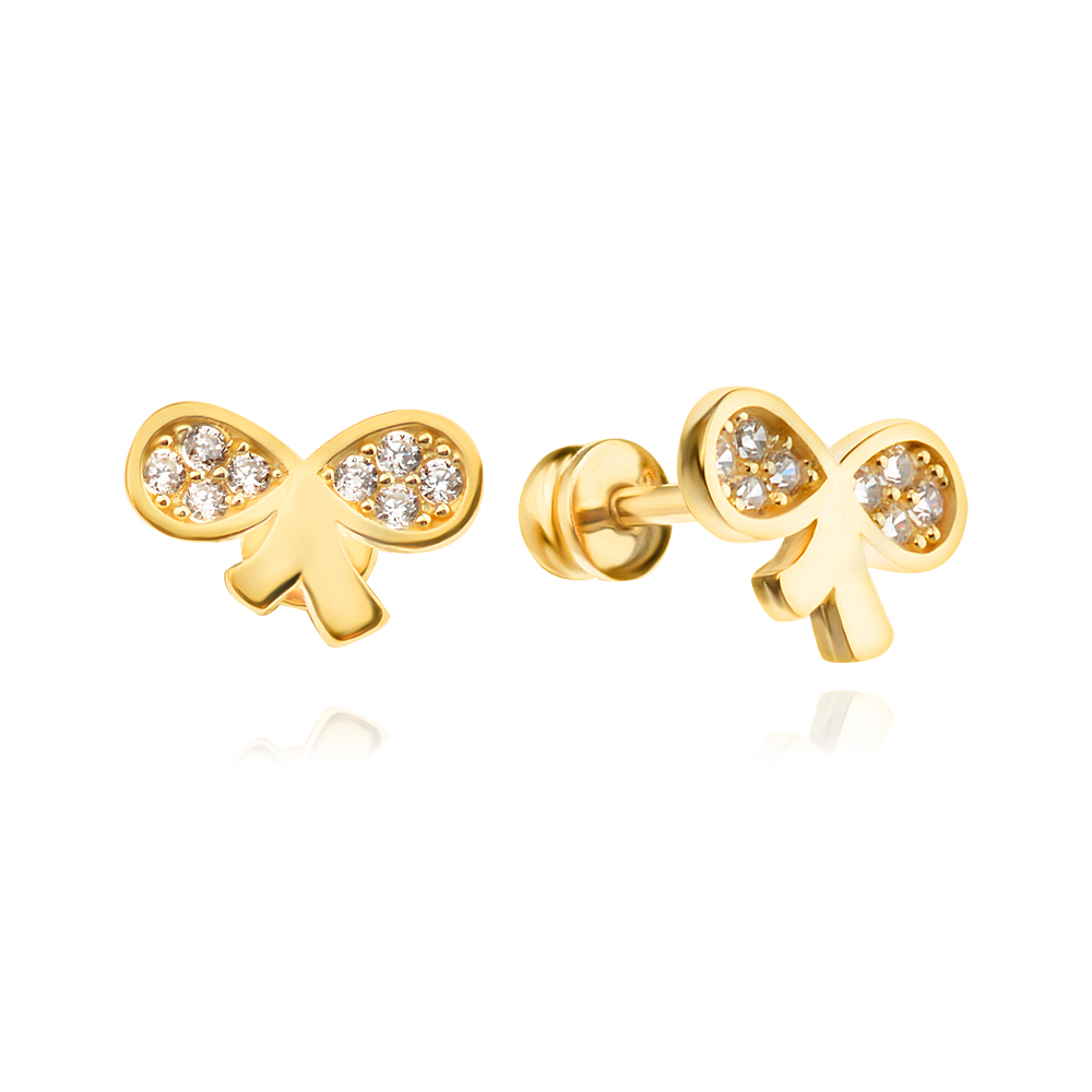 Златни обеци Mini RIbbon