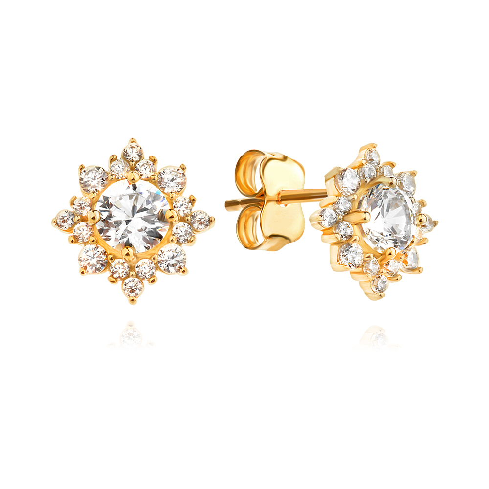 Златни обеци Monro