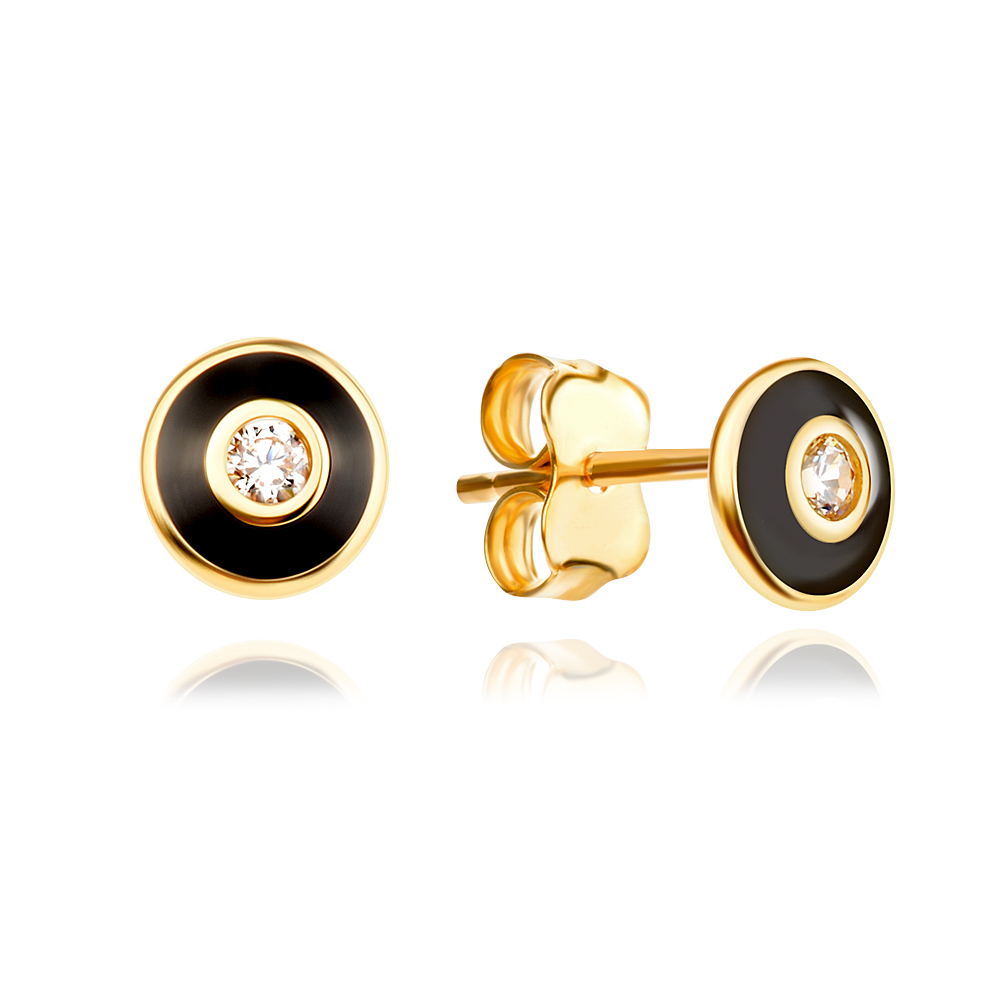 Златни обеци Dark Glow