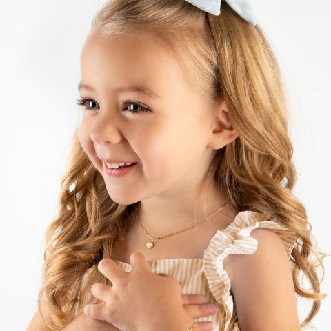 Златно колие Сърце