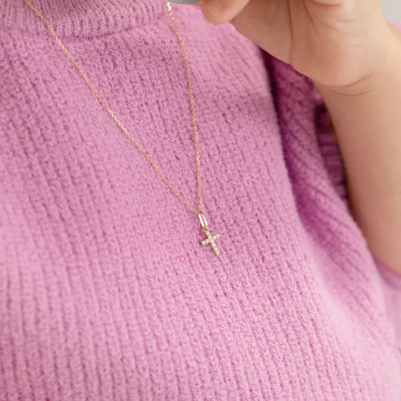 Златно колие Кръст