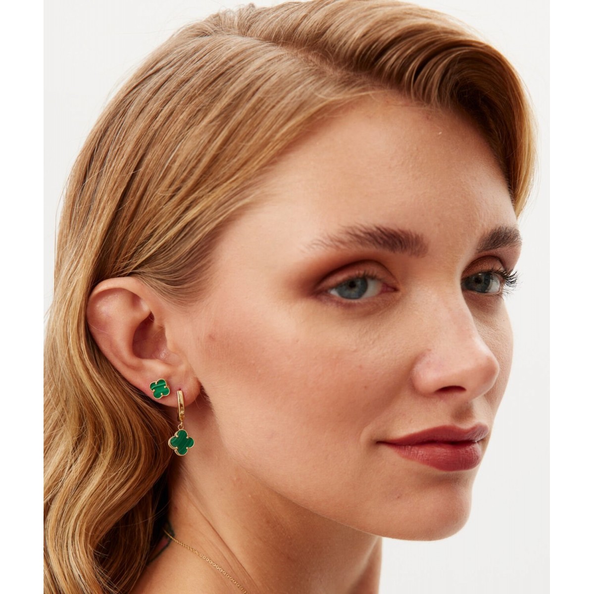 Златни обеци Golden Clover