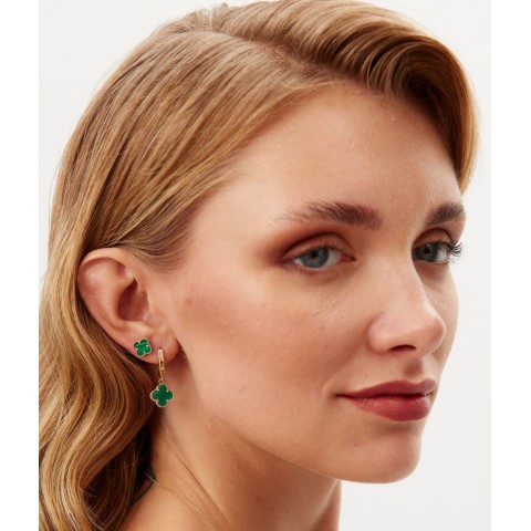 Златни обеци Green Clover Златни обеци Green Clover