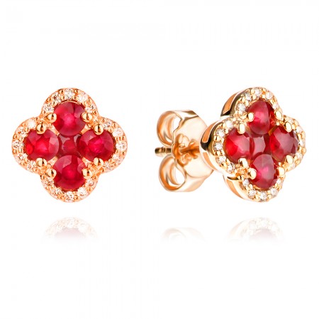 Oбеци с диаманти и рубини Rubi