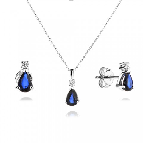 Колие с Диаманти и Сапфир Royal Blue