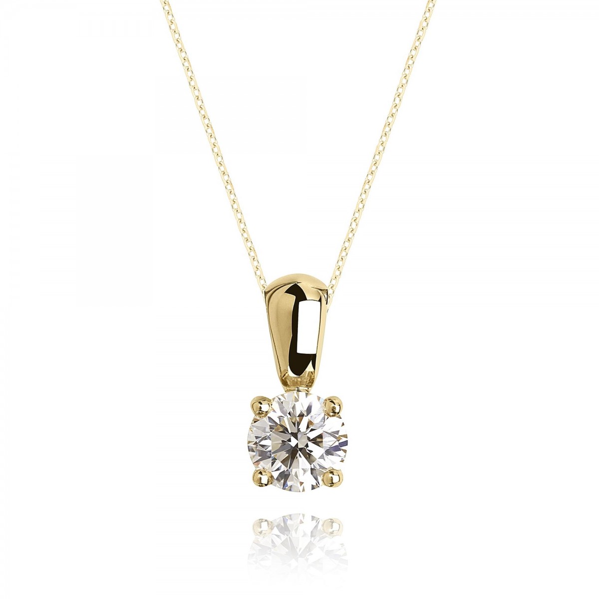 Златно колие с диамант Velora