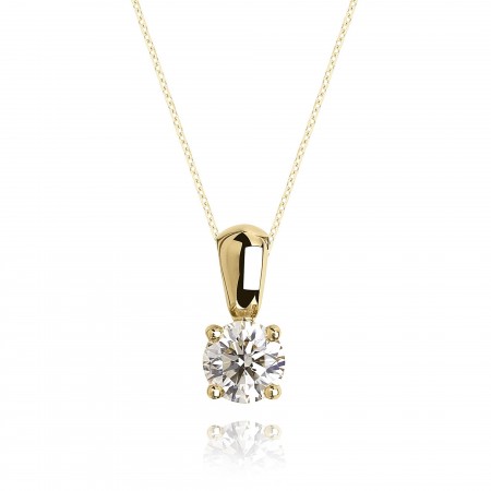 Златно колие с диамант Velora