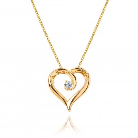 Златно колие с диамант Lovely Златно колие с диамант Lovely