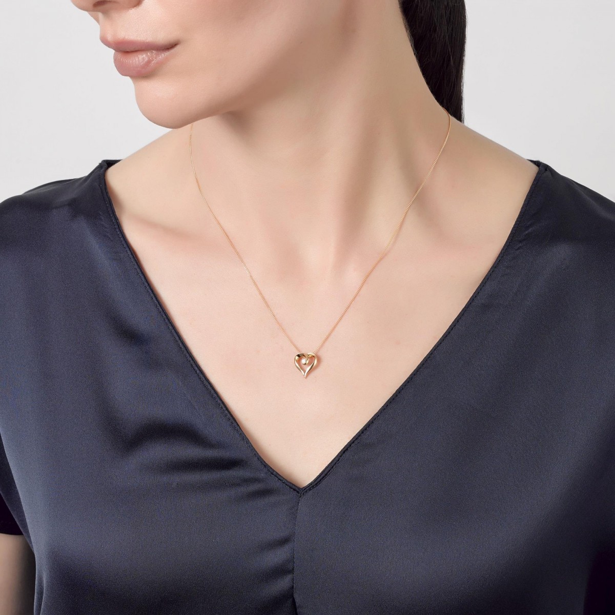 Златно колие с диамант Lovely Златно колие с диамант Lovely