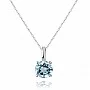 Златно колие Blue Topaz