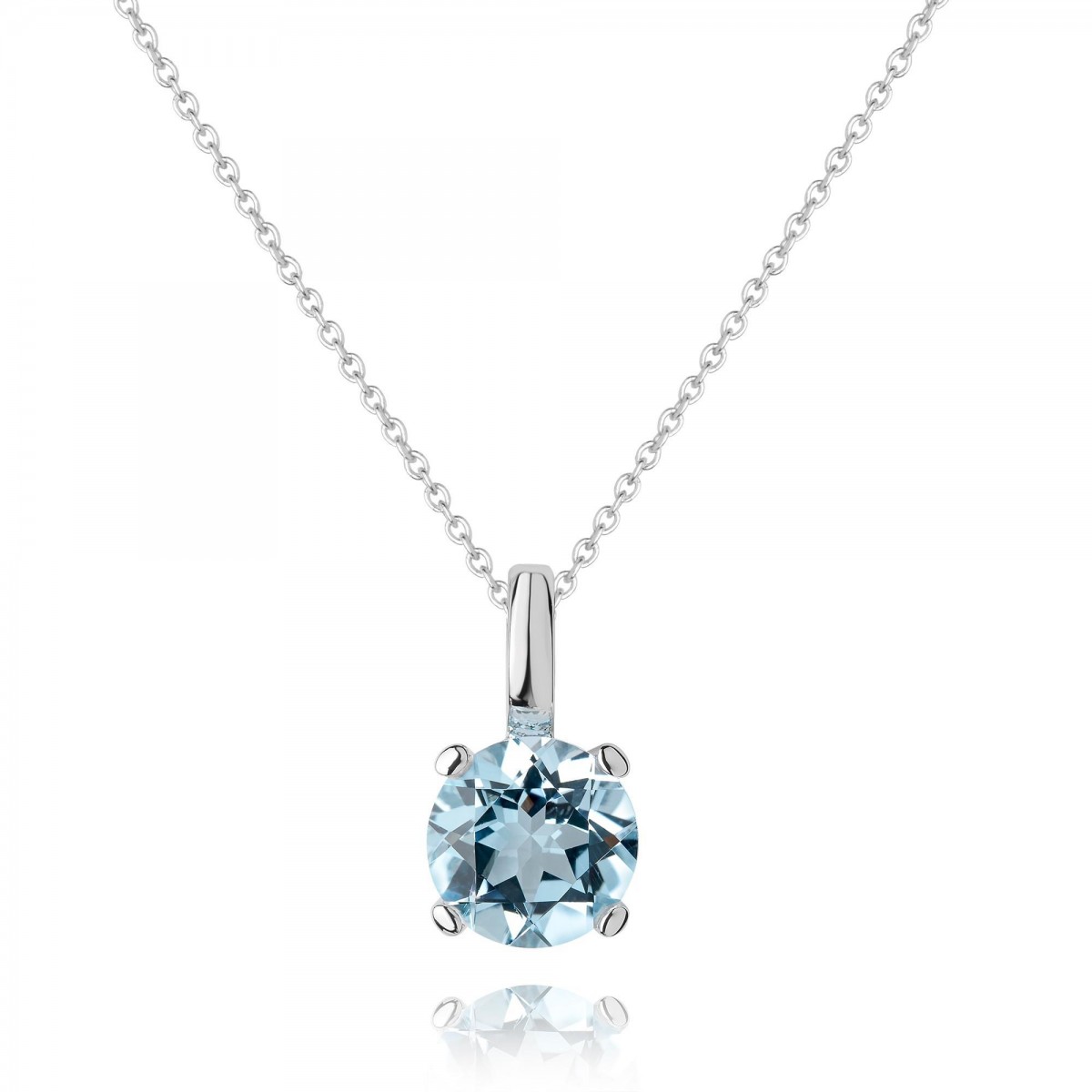 Златно колие Blue Topaz