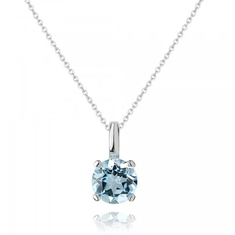 Златно колие Blue Topaz