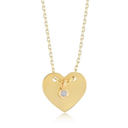 Златно колие с диамант Adora Златно колие с диамант Adora