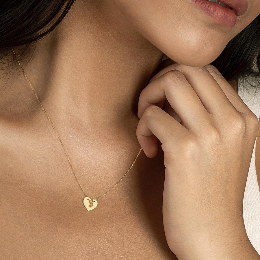 Златно колие с диамант Adora Златно колие с диамант Adora