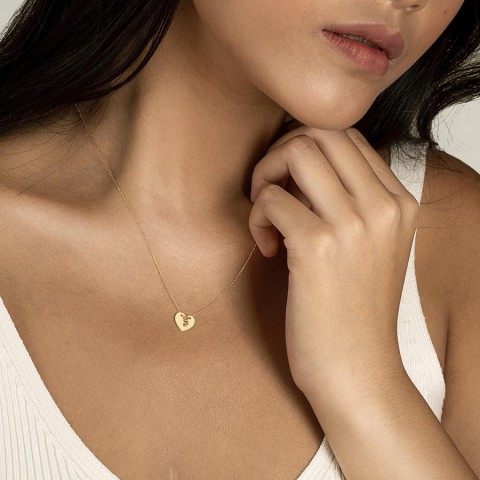 Златно колие с диамант Adora