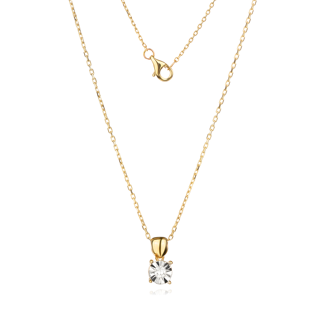 Колие с Диаманти Golden Ray