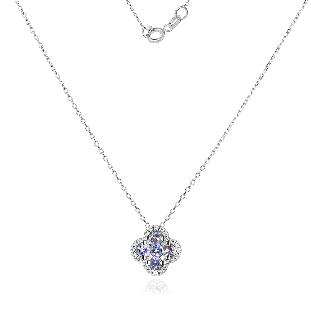 Колие с Диаманти и Танзанит Clarte